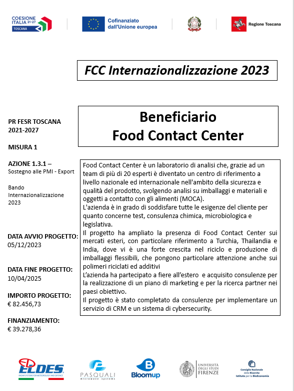 FCC internazionalizzazione 2023