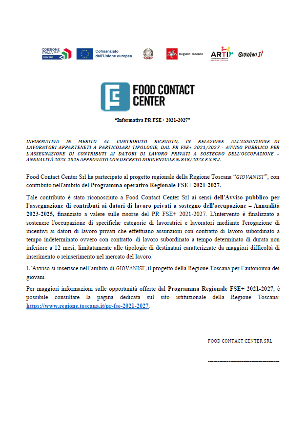 FCC internazionalizzazione 2023